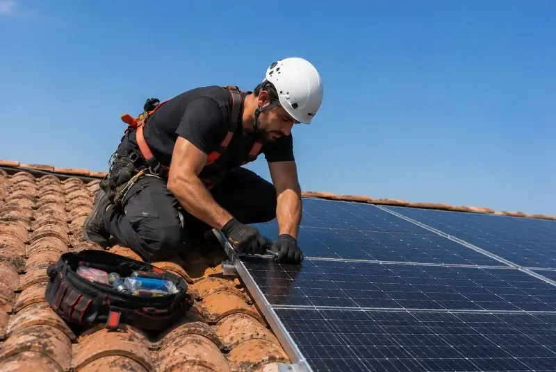 Maintenance et monitoring de panneaux solaires à Desingy